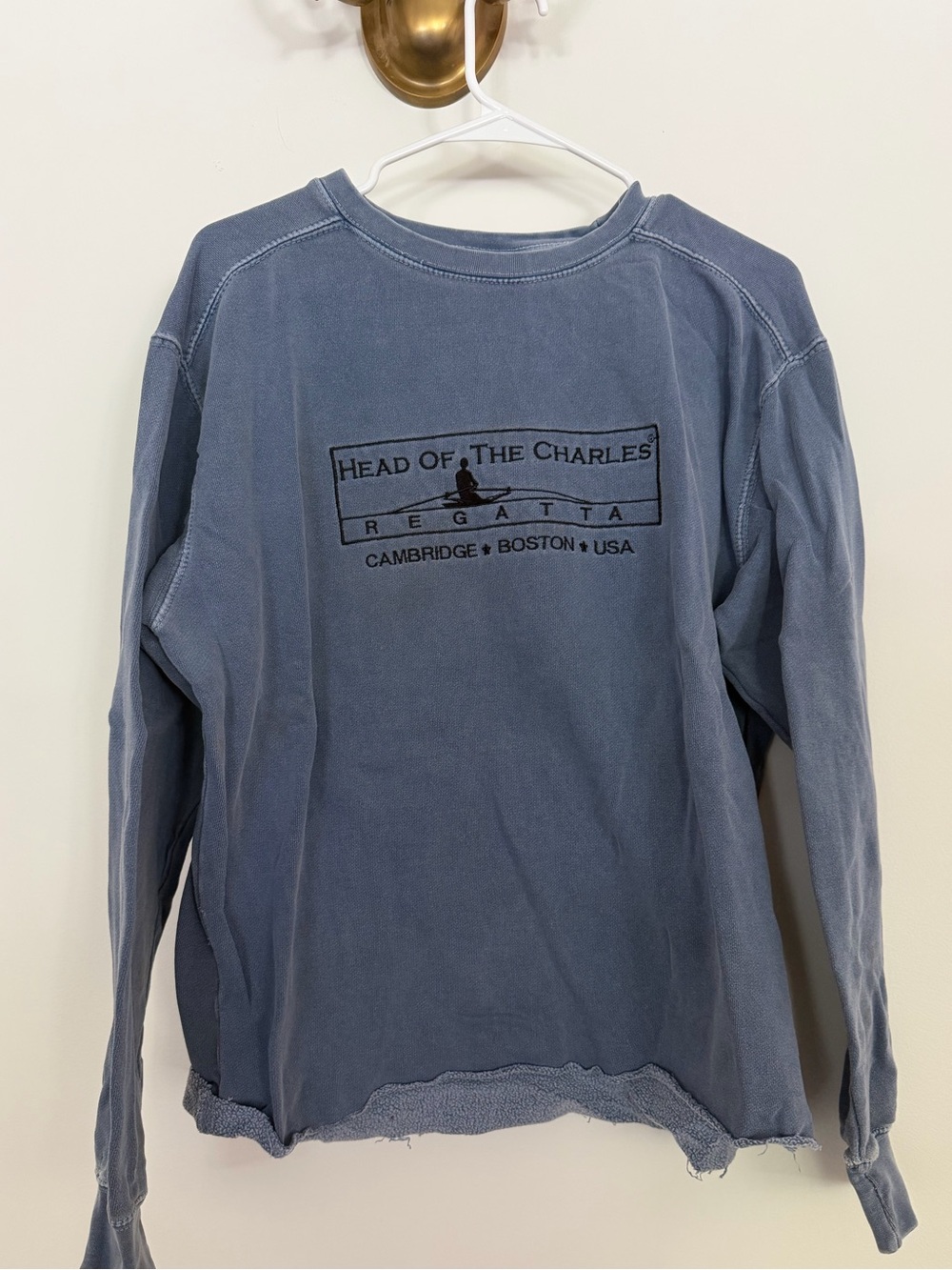 Head of the Charles Regatta Men's Long-Sleeve Sweater - Slate Blue